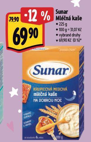 Albert Sunar mléčná kaše nabídka