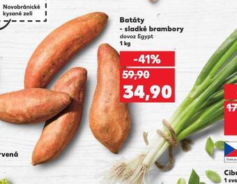 Kaufland Batáty - sladké brambory nabídka