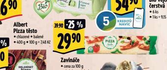 Albert Pizza těsto nabídka