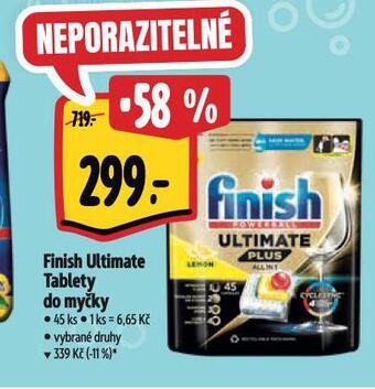 Albert Finish tablety do myčky nabídka