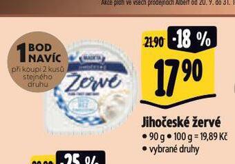 Albert Jihočeské žervé nabídka