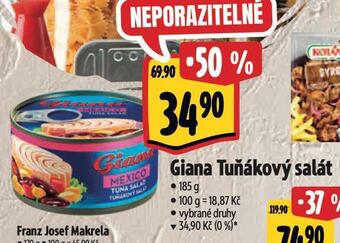 Albert Giana tuňákový salát nabídka