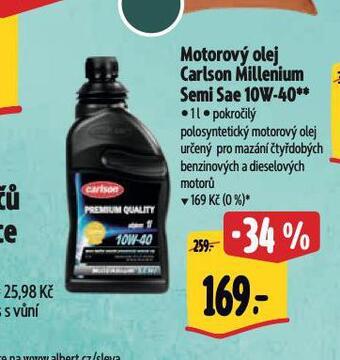 Albert Motorový olej carlson nabídka
