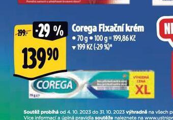 Albert Corega fixační krém na zubní náhrady nabídka