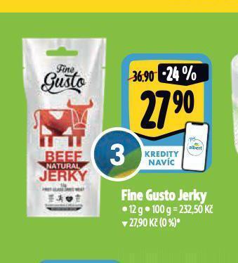 Albert Fine gusto jerky nabídka