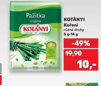 Kaufland Kotányi koření nabídka
