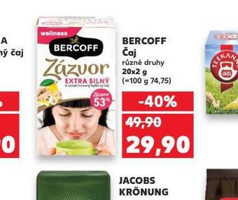 Kaufland Bercoff čaj nabídka