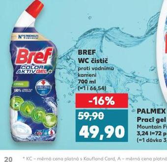 Kaufland Bref wc čistič nabídka