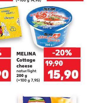 Kaufland Melina cottage cheese nabídka