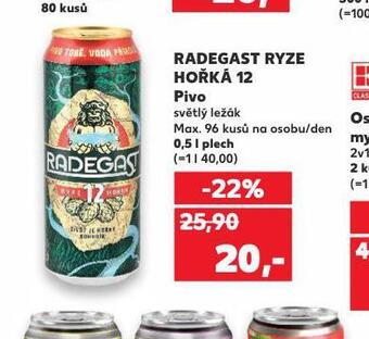 Pivo radegast ryze hořká 12