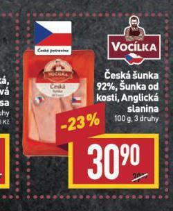 Billa Česká šunka nabídka