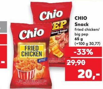 Kaufland Chio snack nabídka