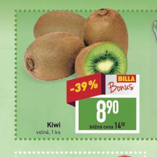 Billa Kiwi nabídka
