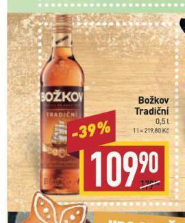 Billa Božkov tradiční nabídka