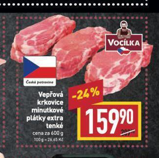 Billa Vepřová krkovice nabídka