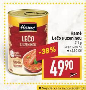 Billa Hamé lečo s uzeninou nabídka