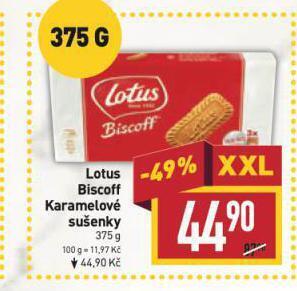 Billa Lotus biscoff sušenky nabídka