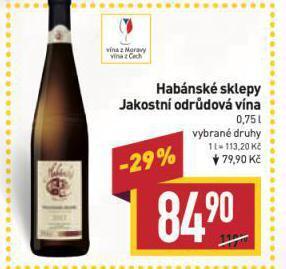 Billa Habánské sklepy nabídka