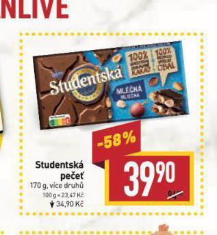 Billa Studentská pečeť nabídka