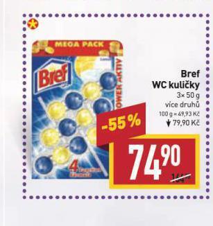 Billa Bref wc kuličky nabídka