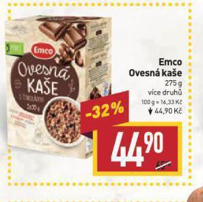 Billa Emco ovesná kaše nabídka