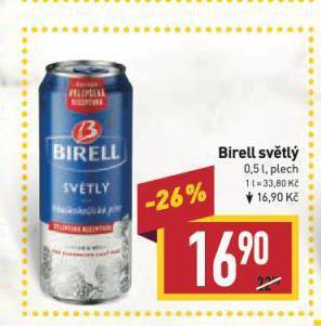 Billa Birell nealkoholické pivo nabídka