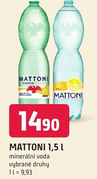Trefa MATTONI 1,5 L nabídka