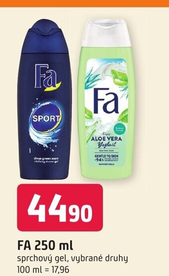 Trefa FA 250 ml nabídka