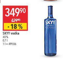 Globus Skyy vodka nabídka