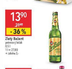 Globus Pivo zlatý bažant nabídka