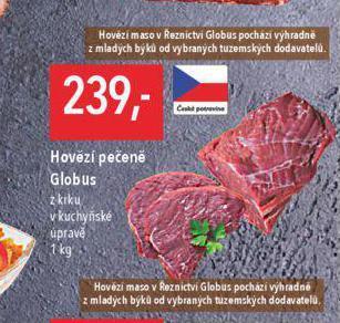 Globus Hovězí pečeně nabídka