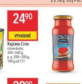 Globus Rajčata cirio nabídka