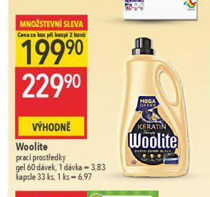 Globus Woolite prací gel nabídka