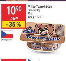 Globus Milko tvaroháček nabídka