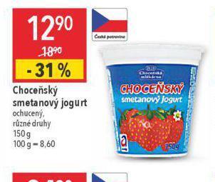 Globus Choceňský smetanový jogurt nabídka