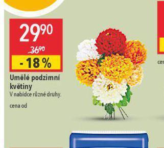 Globus Umělé podzimní květiny nabídka