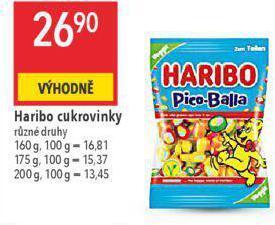 Globus Haribo cukrovinky nabídka