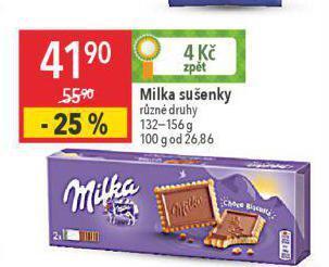 Globus Milka sušenky nabídka