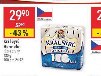 Globus Král sýrů hermelín nabídka