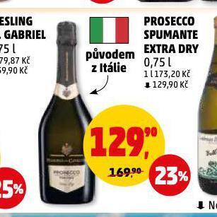 Penny Market Prosecco spumante extra dry nabídka