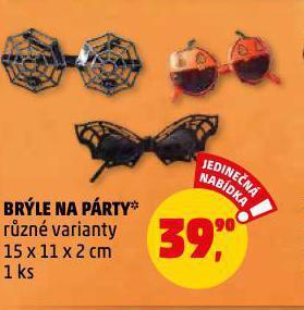Penny Market Brýle na párty nabídka