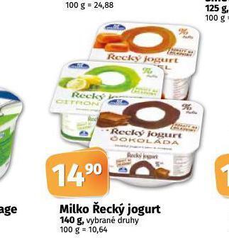 Coop Milko řecký jogurt nabídka