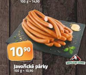 Coop Javořické párky nabídka
