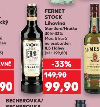 Kaufland Fernet stock nabídka