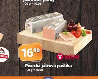 Coop Písecká játrová paštika nabídka