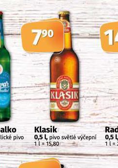 Coop Pivo klasik nabídka