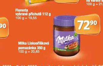 Coop Milka lískooříšková pomazánka nabídka