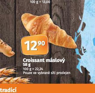 Coop Croissant máslový nabídka