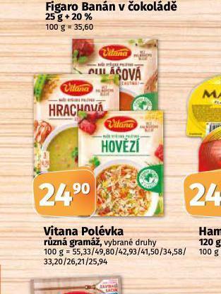 Coop Vitana polévka nabídka