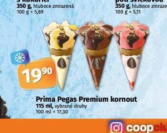 Coop Prima pegas zmrzlina nabídka